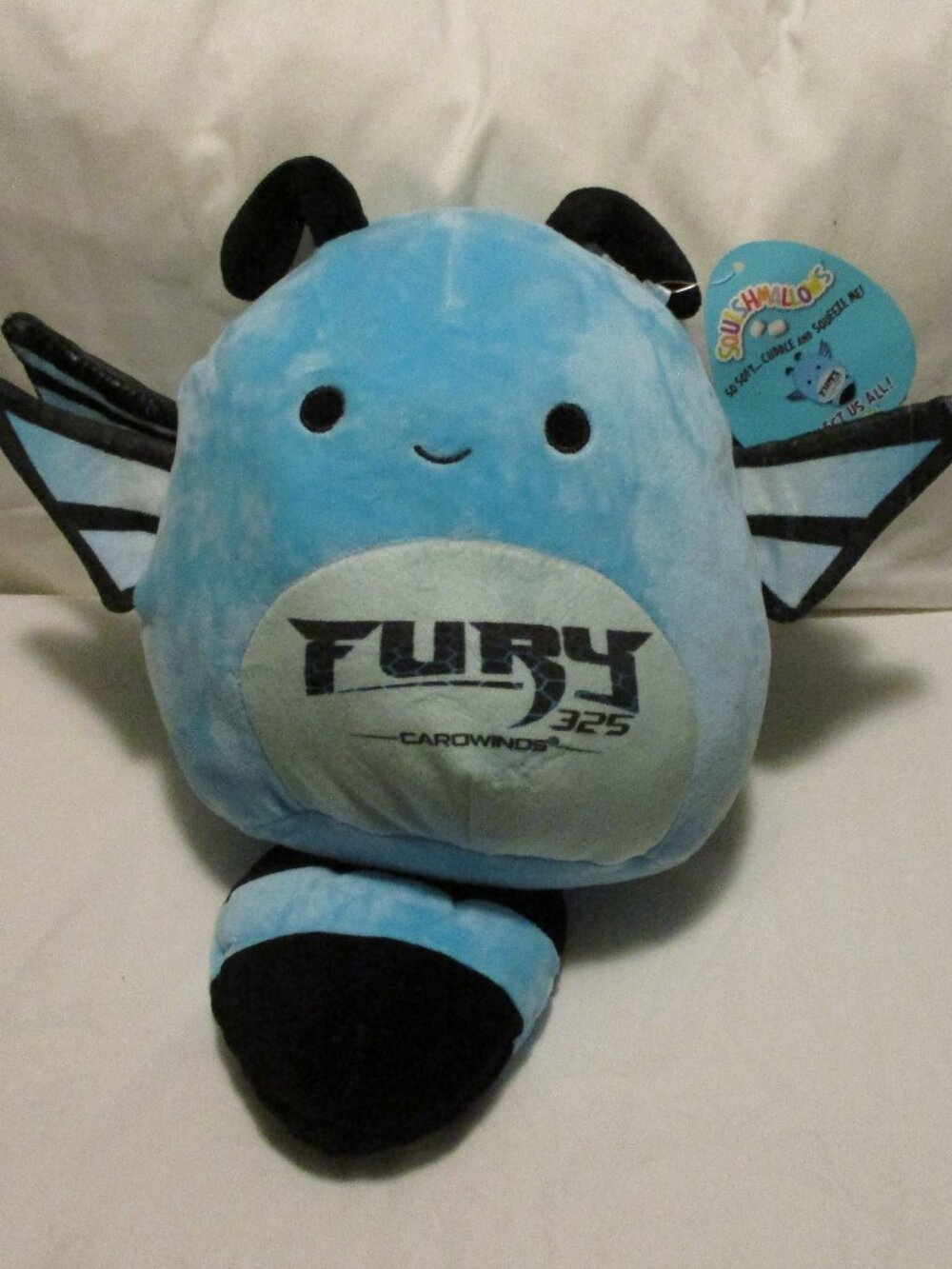 BNwt 8" Fury 325 Blue  squishmallow carowinds